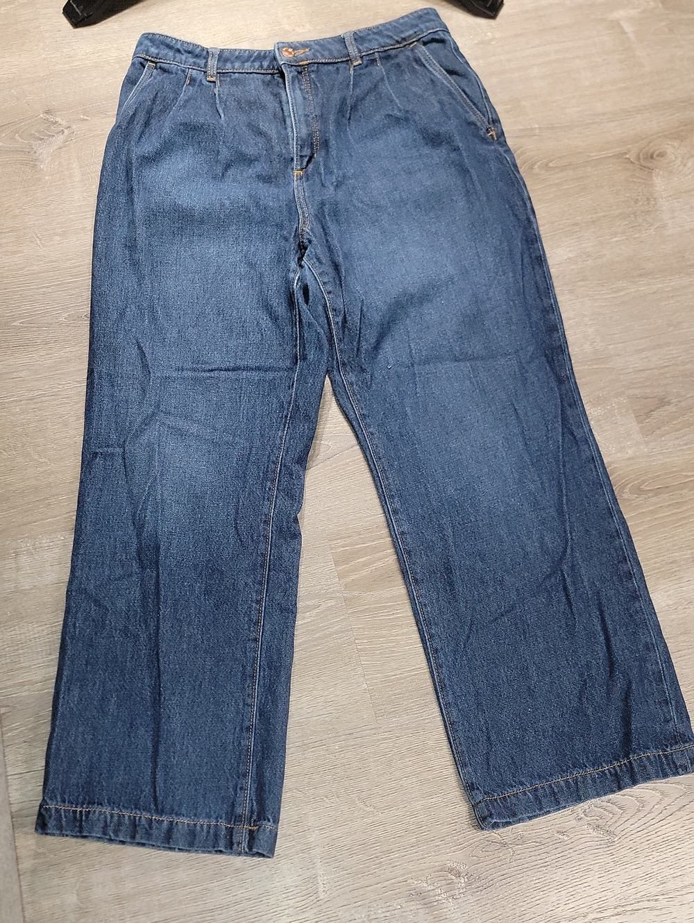 LOFT Midnight Blue Wide-Leg Denim Jeans